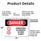 Signmission Combustible No Smoking Or Open Flames Danger Sign, Plastic, 14in W x 10in L, 2PK OS-2PACK-DS-P-1014-L-1073 - alternate 9